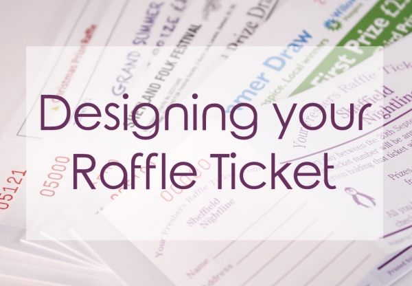 designing your raffle tickets 