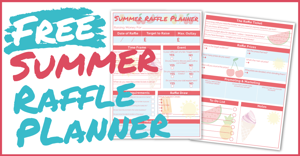 summer raffle planner