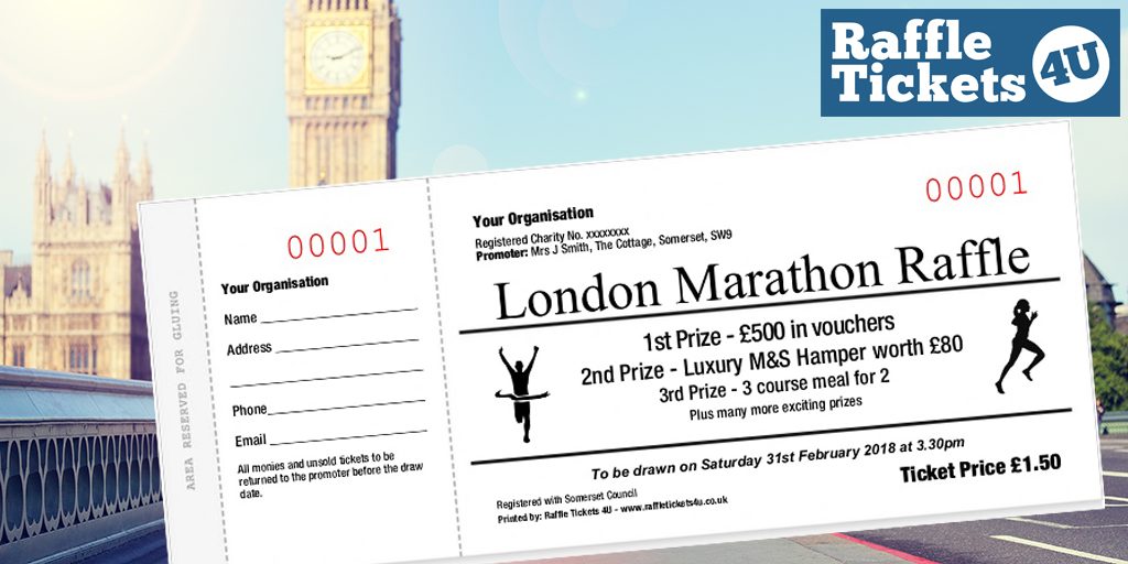 London Marathon Raffle Tickets