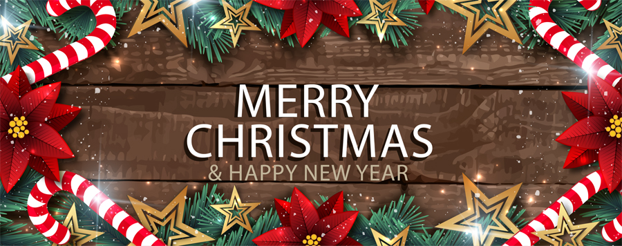 Merry Christmas & A Happy New Year. Image designed by Freepik